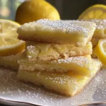 Close-up of a plate of lemon cookies with a glossy glaze.
