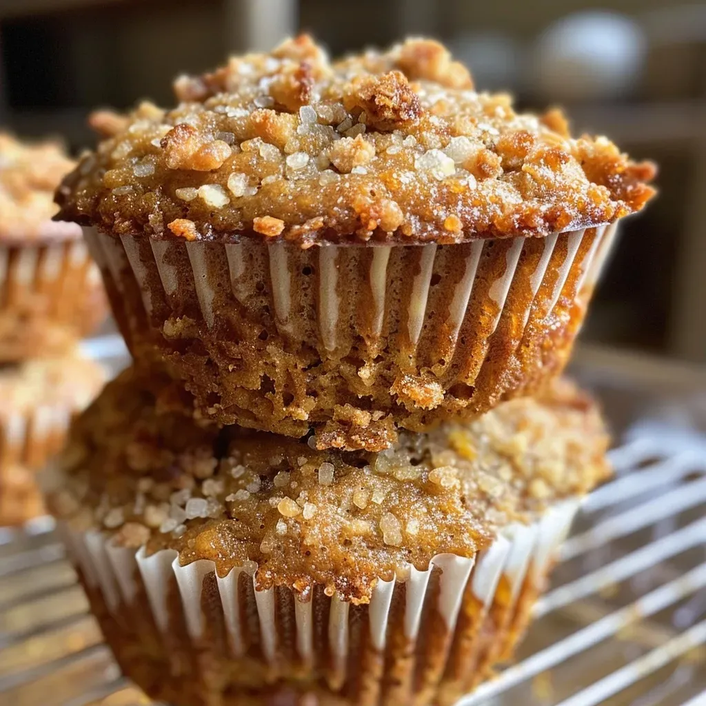 Side view of freshly baked low calorie muffins with a golden top.