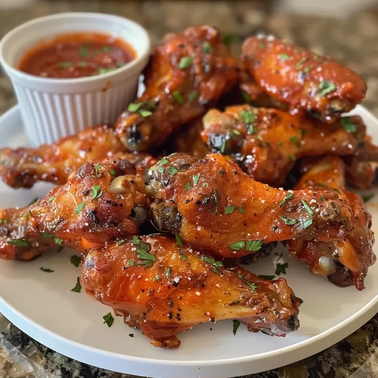 Close-up view of a creamy sour cream dipping sauce for chicken wings in a white bowl.